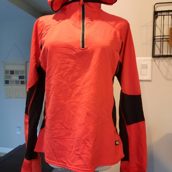 brooks running jacket womens orange